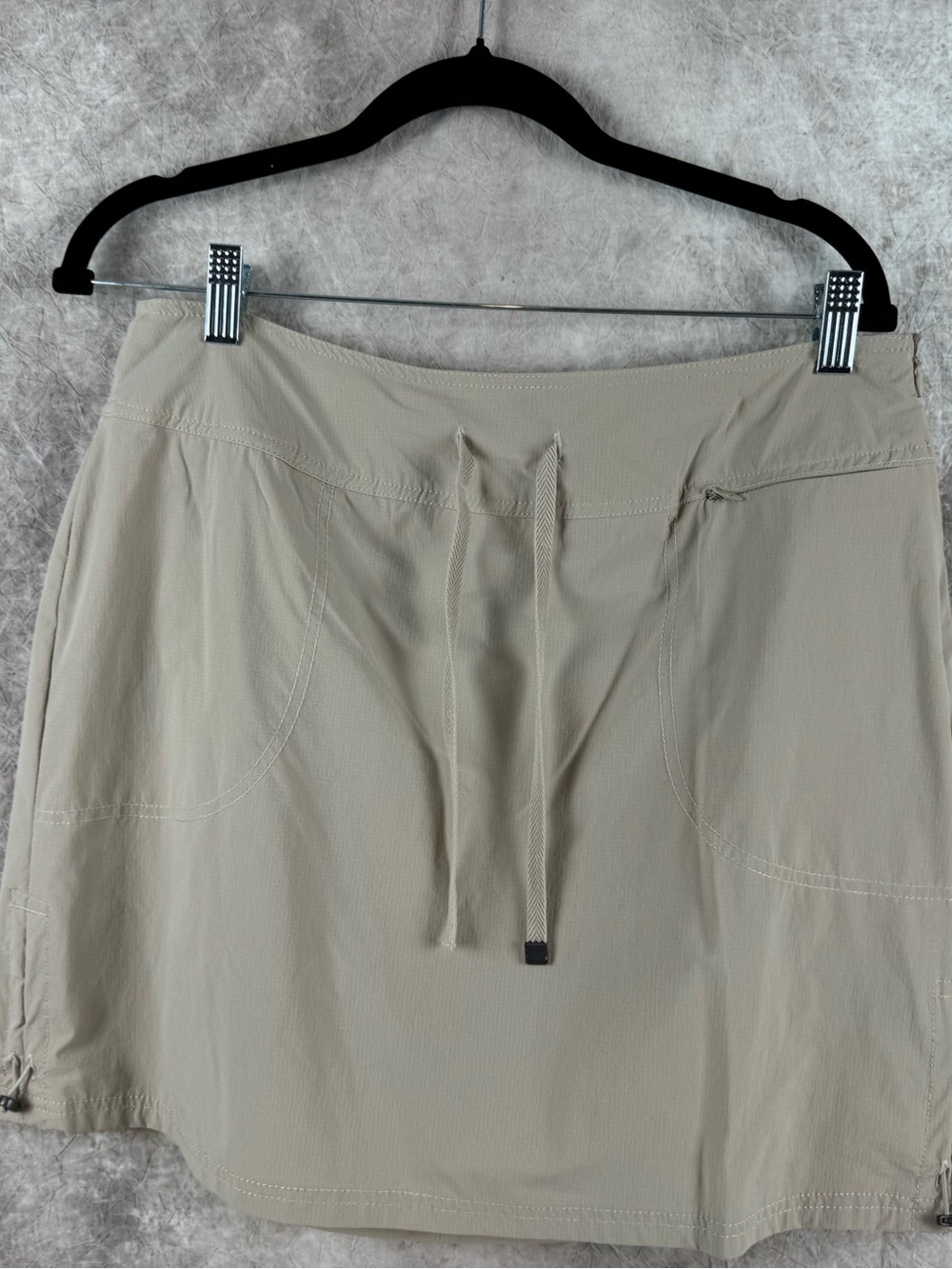 GreenTea Beige Drawstring Skort XL Back to school